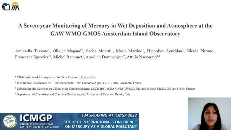 A Seven-year Monitoring of Mercury in Wet Deposition and Atmosphere at the GAW WMO-GMOS Amsterdam Island Observatory